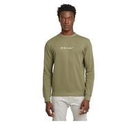 G-STAR Uomo G-Script Logo Sweater, Verde scuro (ensis green D26407-D257-6057), L