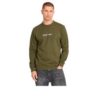 G-STAR Uomo G-Script Logo Sweater, Verde scuro (shadow olive D26407-D257-B230), XS