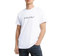 G-star G-script Short Sleeve T-shirt Bianco S Uomo