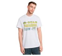 G-STAR Uomo Gradient Originals T-Shirt, Bianco (white D25149-336-110), M