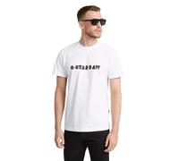 G-STAR Uomo Graphic Script T-Shirt, Bianco (white D25680-336-110), M