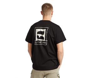 G-STAR Uomo Handwriting Back Print Loose T-Shirt, Nero (dk black D25699-C336-6484), S