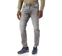 G-Star, Uomo, Jeans, 3301 Straight Tapered, Burten black stretch denim, W29 L3