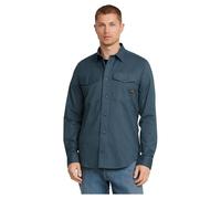 G-STAR Uomo Marine Slim Shirt, Multicolore (dk sea blue micro bt D24963-D787-G770), L