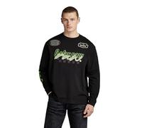 G-STAR Uomo Moto Boxy Graphic T-Shirt, Nero (dk black D23878-C336-6484), M