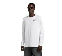 G-STAR Uomo Old School Chest Graphic T-Shirt, Bianco (white D23875-C336-110), L