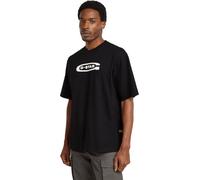 G-STAR Uomo Old Skool Logo Boxy T-Shirt, Nero (dk black D26350-C336-6484), XS