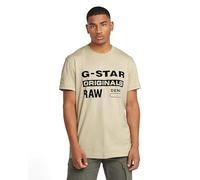 G-STAR Uomo Originals T-Shirt, Beige (dk brick D25969-C506-1214), S