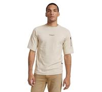 G-STAR Uomo P-3 Short Sleeve Tweeter, Beige (whitebait D24705-D617-1603), S