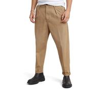 G-STAR Uomo Pleated Chino Relaxed Tapered, Beige (Safari D24543-C962-B444), 31W / 32L