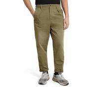 G-Star Chino con pieghe Relaxed Tapered Uomo Verde scuro D24543-C962-B212 33W/32L