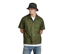 G-STAR Uomo R-3N Slim Overshirt Allover, Verde scuro (shadow olive D24290-D387-B230), S