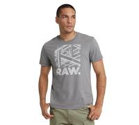 G-STAR Uomo RAW. Construction T-Shirt, Grigio (correct winter grey D24685-C506-1326), XS