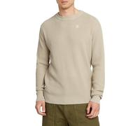 G-STAR Uomo Serrated Knitted Sweater, Beige (dk brick gd D25958-D630-D848), L