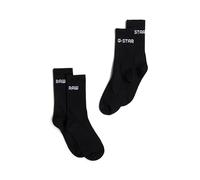 G-STAR Uomo Sport Sock 2-Pack, Nero (dk black D24884-D644-6484), 43-46