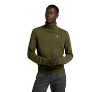 G-STAR Uomo Structure Turtle Knitted Sweater, Verde scuro (dark olive D23937-D447-C744), XL
