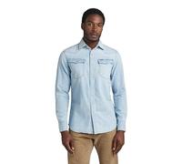 G-STAR Uomo Unisex 3301 Slim Shirt, Blu (lt aged D12697-D013-424), XXS