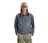 G-STAR Uomo Utility Flap Pocket Jacket, Blu (antic faded aegean blue D21896-C611-D096), XXL