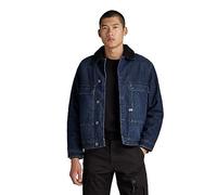 G-STAR Uomo Utility Flap Pocket Sherpa Jacket, Blu (worn in kingfisher D23595-D317-G114), M