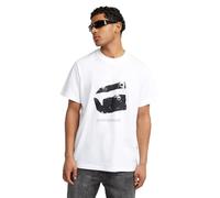 G-STAR Uomo Water Burger Loose T-Shirt, Bianco (white D25690-C336-110), S