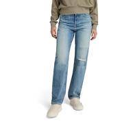 G-STAR Viktoria High Straight Jeans Donna, Blu (Faded Ripped Denali Blue D23959-d499-g668), 30W / 32L