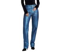 G-STAR Viktoria High Straight Jeans Donna, Blu (Luna Blue Metal Coating D23959-d436-g264), 29W / 30L