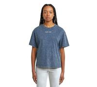 G-star Washed Script Short Sleeve T-shirt Blu 2XS Donna