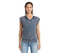 G-STAR Washed SL SW Wmn Felpa, Blu (Mid Blue Double Dye D26103-d575-h364), S Donna