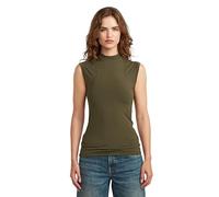 G-Star Raw C.V. 2nd Skin Mock t SL Wmn T-Shirt, Green, M Women's