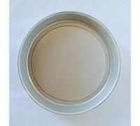 G.T. INOX Stampo furbo per crostata - tortiera alluminata liscia con rialzo interno per crostate e torte diametro 28 cm bordo esterno h. 36 mm Argento