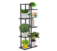 G TALECO GEAR Supporto per piante da interno ed esterno, 5 ripiani in metallo per piante, ad angolo, soggiorno, balcone, patio, cortile