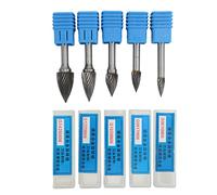 G Tipo G KIT BAPPA ROTARIO BASCHIO ROTARIO 6 mm File Burr trattati a calore a taglio singolo per macinare il set di bolla rotante in carbone multiplo per auto ingegneria