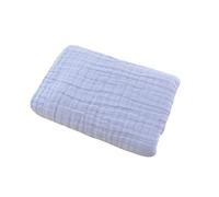G-Tree 6 strati mussola Swaddle Coperta, termale calda coperte del bambino, 100% Fluffy garza di cotone, estremamente morbido e traspirante, 43.3x43.3in, Blu