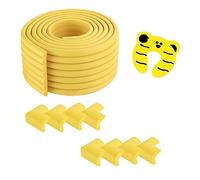 G-Tree Bordo & protezioni d'angolo set con Porta Stoper - Angoli Proteggere e paraurti Striscia, Bambino di sicurezza del bambino di correzione | Tabella Sharp Edges Protector, Mobili Edge (giallo)