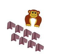 G-Tree Corner Table Protettori, 8 PACK, con il bambino porta StoperCorner Paraurti per Mobili, scrivania, tavolo, Camino, coperture angolari (Brown)