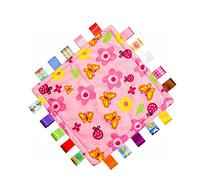 G-Tree Nastri bambino Taggy Blanket Consolatore asciugamano appese, una coperta per bambini più piccoli di sicurezza, Piazze peluche baby coperte Consolatore Blankie