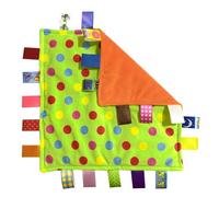 G-Tree Tag Coperta infantile del bambino Coperta Comfort peluche Security morbido sveglio bambini dentizione giocattolo Neonato Regalo Regalo di compleanno (punto verde)