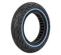 G.V.SHOP® 1 Ruote Piene 10x2.125 per Monopattino Elettrico - Gomma Piena Antiforatura Ammortizzata Anti Scivolo, Pneumatico Solido 10" Compatibile con Vivobike M-V30, Ninebot F40 (Blu 1pz)