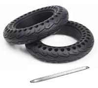 G.V.SHOP 2pz Ruota Piena da 10X2.125 Pollici per Scooter Monopattino Elettrico Vivobike S2 Max e S3 Max, Gomma Piena, Anti Scivolo, Pneumatico Solido mai più Forature (2pz+leva)