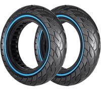 G.V.SHOP® Ruota Piena da 10X2.5 Pollici 36MM per Scooter Monopattino Elettrico Gomma Piena, XIAOMI, DUCATI, LEXGO, VIVOBIKE S2, Anti Scivolo, Pneumatico Solido (Blu 2pz)