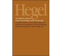 G.W.F. Hegel The Difference Between Fichte's and Schelling's System (Tascabile)