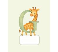 G - Wide Ruled Half Lined, Half Blank Exercise Book for Kids (Alphabet Collection)