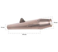 G00SI13I EXH UNIV SIL DOUBLE CONE SILENZIATORE SLIP-ON SINFONIA