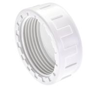 G1-1/4 Tubo Raccordo Tappo,PVC Rotondo Femmina Filettatura Connettore Bianco 6pz