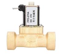 G1 / 2" Brass Solenoid Valve Normally Open | 0.02-0.08MPa Water Flow Control | Robust Solenoid Valve for Water Systems/Irrigation/Appliances | DC12V / DC24V (DC24V)