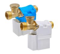 G1/2" DN15 220VAC Inlet Valve 12VDC 24V Normal Close Pilot T Type Blass Solar Water Heater Solenoid Valve With Check Function(NotFamiliarWith,DC 12V)
