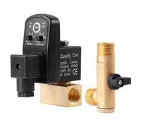 G1/2 DN15 Valvola di Scarico Elettronica Automatica a Tempo Serbatoio Aria Umidità Acqua per la Gestione Condensa Compressore Aria, Valvola Separata(AC230V) Rosa-nero