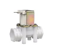 G1/2 Female Threaded Plastic Solenoid Valve DN15 RO Water Inlet And Drain Valve DC12V DC24V AC220V(Pressure,220V_OPEN)