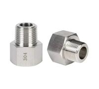 G1/2" femmina a maschio M10 12 1/8" 1/4" 3/8" NPT Boccola di riduzione esagonale Adattatore in acciaio inox 304 Alta pressione 1 pz(1l8 BSPT Male)