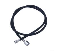 G1/2 Filettatura Femmina Tubo di Ricambio per Spruzzatore (Filettatura-Nero | Lunghezza 149,9 cm, esterno in nylon grigio, azione scorrevole verso il basso, si adatta alla maggior parte dei lavandini